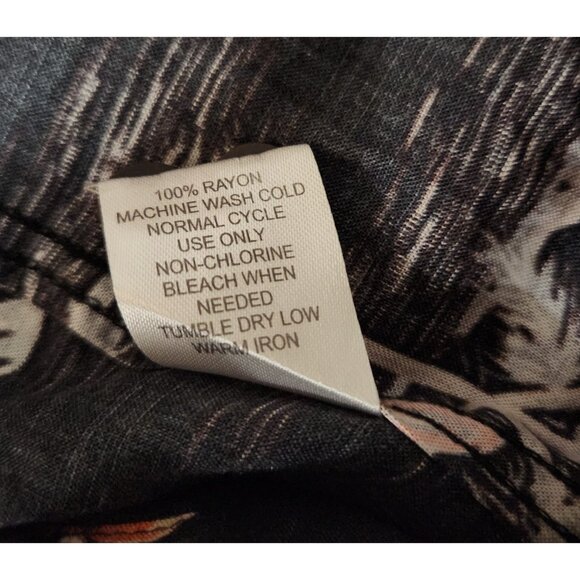 Boca Classics Hawaiian Shirt Rayon Button Up Short Sleeve Floral Aloha XL EUC - Picture 9 of 11